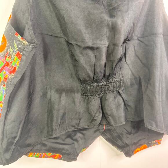 Vintage Halloween Teacher Vest, witch Novelty Print Added Extras NYC, 90s smal - Picture 5 of 5